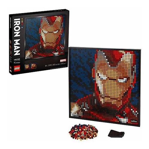 Lego Art Marvel Studios Iron Man 31199 Kit De Construcción 