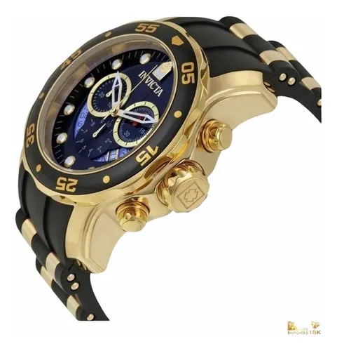 Rel gio Invicta Pro Diver 6981 Banhado A Ouro 100 Original