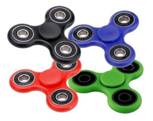 Imagen 1 de 3 de Fidget Spinner Con 4 Valeros Giratorios Antiestrés ·calidad