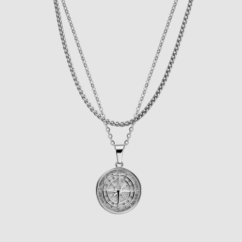 Cadena Compass Acero Hombre