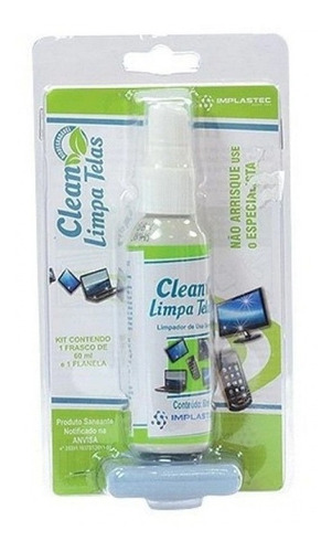 Clean Limpa Telas 60ml Com Flanela