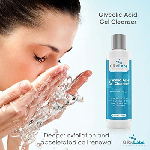 Lavagem Facial Com Ácido Glicólico Qrxlabs - Gel De Limpeza
