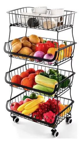 Cestas De Almacenamiento De Frutas Y Verduras Carrito Cocina