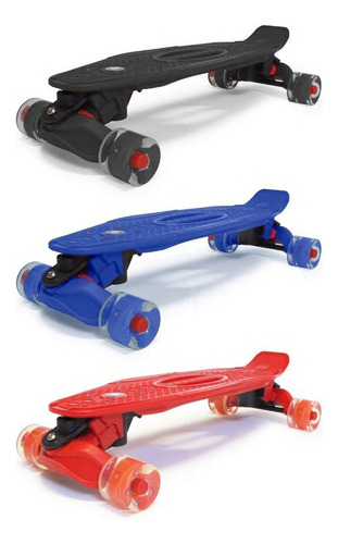 Skate Moolahh Vinyl Extreme Truck Patineta Colores Con Luz