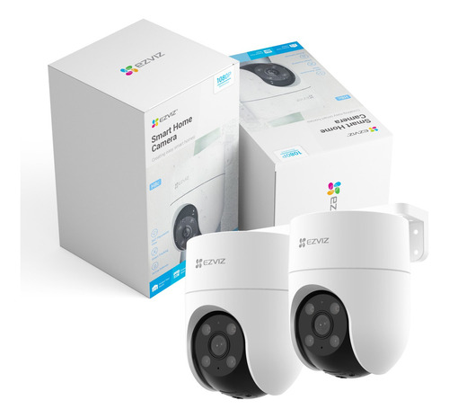 Kit 2 Cámaras Seguridad Ezviz Ip Wifi Domo 360 Exterior 2mp