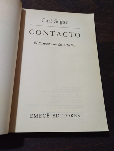 Contacto. El Llamado De Las Estrellas. Carl Sagan. Olivos (Usado)