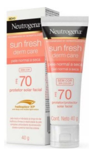 Protetor Solar Neutrogena Sun Fresh Sem Cor Fps70 40g