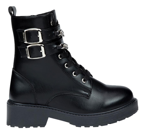 Botin Bambino Niña Militar Cadena 1010564 De Moda Orginales