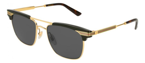 Gucci Gg0287s 001 Clubmaster Negro Dorado