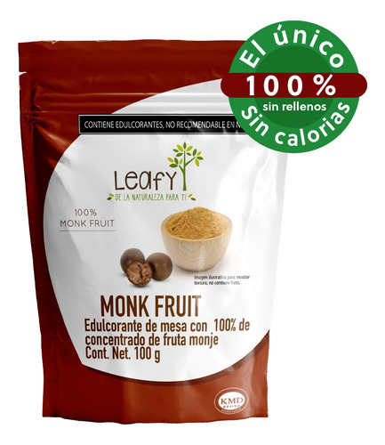 Monk Fruit En Polvo Leafy 100 Gramos Superfood