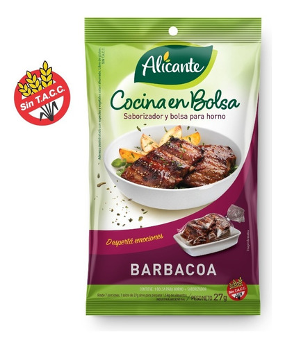 Alicante cocina en bolsa saborizador barbacoa x 27g