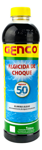 Algicida De Choque Elimina Algas Limpa Água Verde 1 L Genco