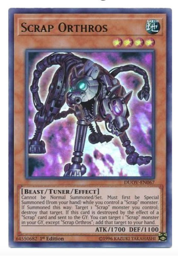 Tarjeta Yugioh! Orthros De Chatarra Duov-sp067 Ultra Rara