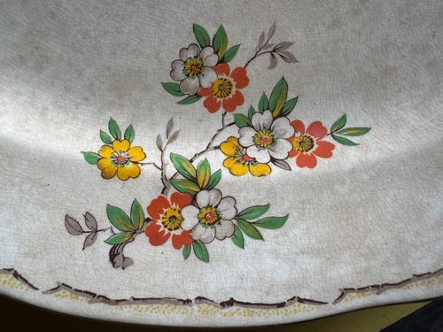 Antigua Vajilla Porcelana Imperial Inglés Lote X 71 C1930/50 Marfil Floreado (Usado)