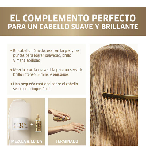 Aceite Tratamiento Ligero Para El Cabello Wella Oil 100 Ml