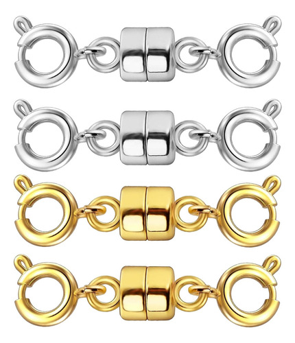 2 X 4 Piezas Cierres Magnéticos Para Collar Extensores De