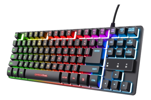 Teclado Gaming Trust Thado Gxt833 Iluminado Tkl Esp