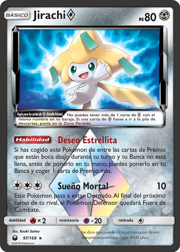 Jirachi Carta Pokémon Prisma