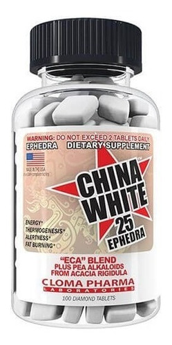 Cloma Pharma China White 100 Capsulas Quemador De Grasa