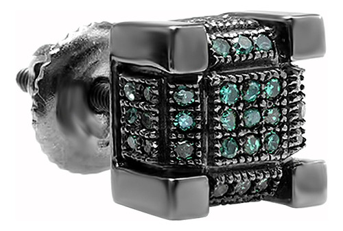 Dazzlingrock Collection Arete Para Hombre Con Forma De Cubo 