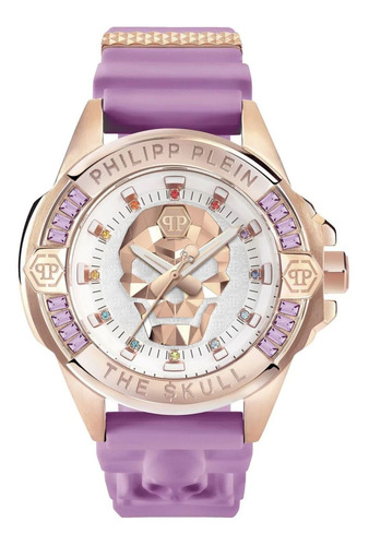 Reloj Para Mujer Philipp Plein The $kull Pwnaa0222 Púrpura