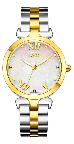 Reloj Loix Mujer L1161-5 Plateado Con Dorado