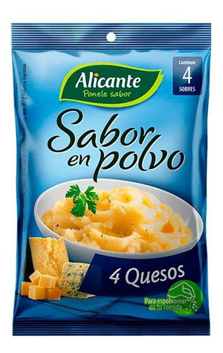 Saborizado  Cuatro Que. 12x10 Gr Alicante Caldos Y Sopas