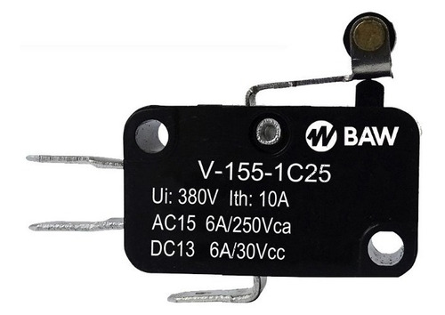 Microswitch Final De Carrera Palanca Y Roldana V-155-1c25 