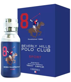 Perfume Beverly Hills Polo Club Sport For Men Nº 8 100ml - Selo Adipec