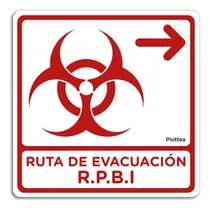 Comprar Señalamiento Ruta De Evacuacion Rpbi Derecha 20x20