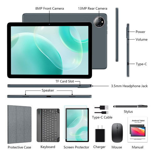 Tableta Android 14 De 10 Pulgadas, Tableta Celular 4g, Octa-