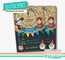 Comprar Gravity Falls Invitación - Gravity Falls Tarjetita Imprimir
