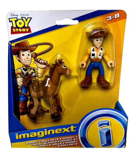 Mini Bonecos Woody E Cavalo Bala No Alvo Toy Story Disney