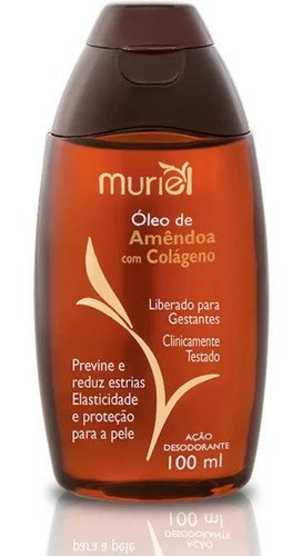 Imagem 3 de 5 de Kit 02 Óleos Corporal De Amêndoa Com Colágeno Muriel