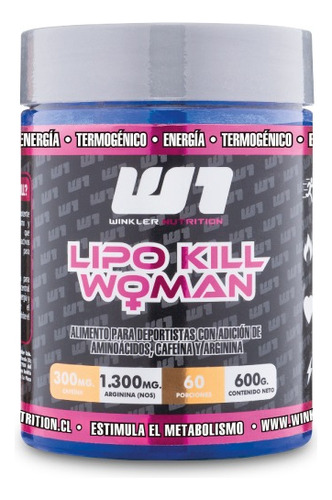 Suplemento En Polvo Winkler Nutrition Lipo Kill Woman 600gr