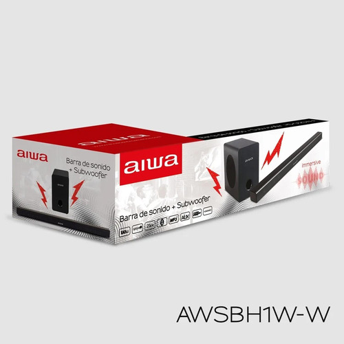 Barra Sonido Aiwa Awsbh1w Potencia 300w Subwoofer