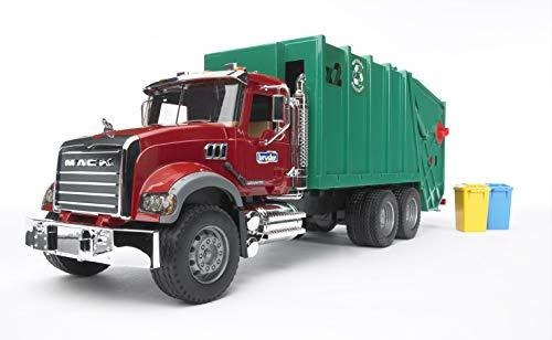 Camión De Basura Mack Granite (rojo Rubí-verde)