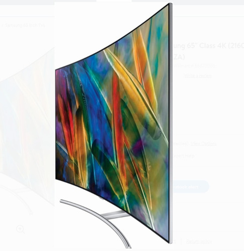 Samsung Qled Qn65q7cdmfxza 65 4k Curva Uhd Smartv No Base (Reacondicionado)