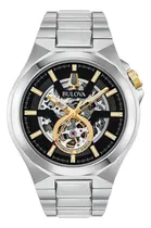 Comprar Reloj automático Bulova 98a224 Skeleton Silver para hombre