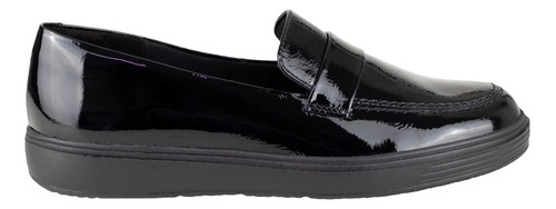 Mocasines Mujer Clasico De Charol Vicenza Loafer 23003 Negro