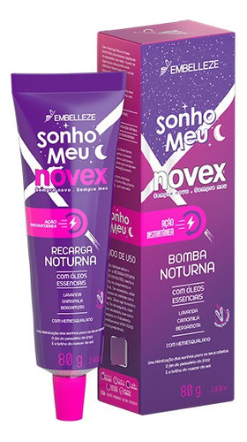 Novex Recarga Nocturna Sonhno Meu 80g Brillo Reduce El Frizz