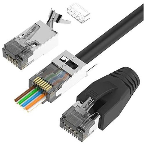 Conector Vcelink Cat6a, Los Conectores Rj45 Pasan A Través D