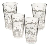 Comprar Set 4 Vasos De Vidrio Vasos Vidrio Jugo Juego De Vasos Chile Arcashopping Vasos Shoperos Vasos Postres Vasos Cerveceros Vasos Con Diseño Vasos Chilenos