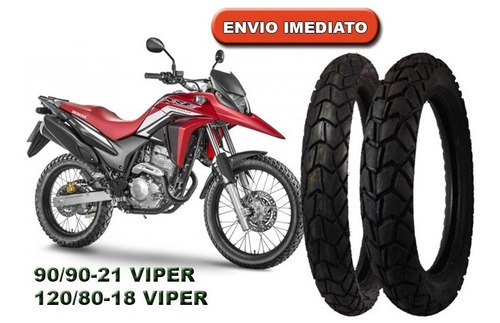 Par Pneu Maggion Par 120/80-18 E 90/90-21 Viper Xre Tornado