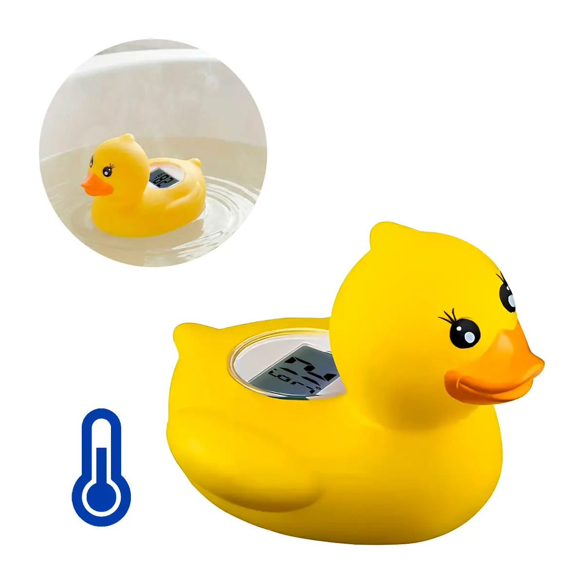 Termómetro De Agua Impermeable Inteligente Para Bañera Slim Company Ideal Para El Baño De Bebé Y Niños Patito Amarillo
