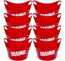 Comprar 8 Fraperas Hielera Balde Hielo Plastica Bares Resto Brahma