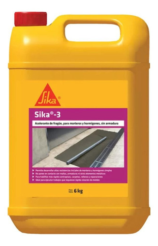 Acelerante De Frague Sika 3 X 2 Lts - Dos Unidades
