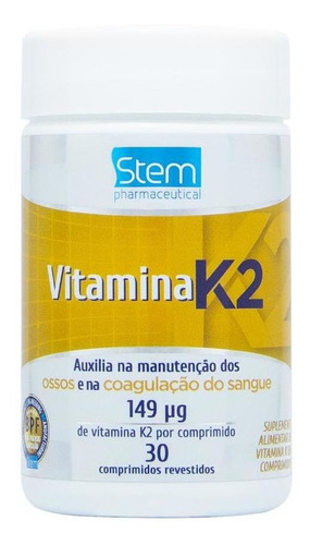 Vitamina K2 149µg - 30 Comprimidos - Stem
