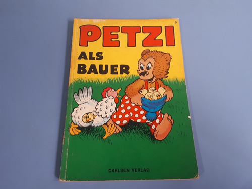 Antigo Livro Infantil Alemão Petzi Nº 9 Carlsen Verlag 1975