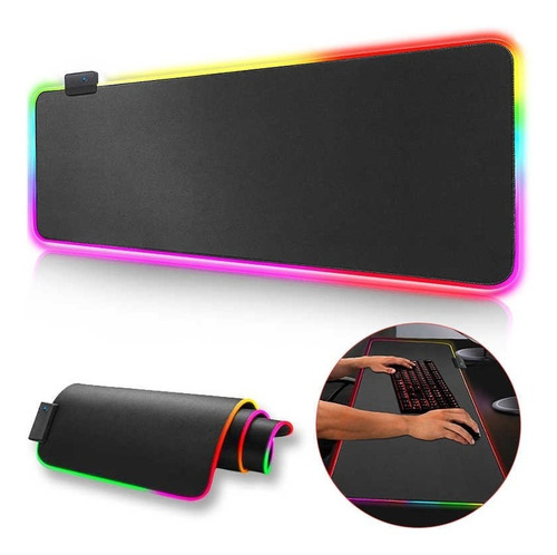 Mouse Pad Gamer Rgb Iluminado 80cm X 30cm Tamaño Xl